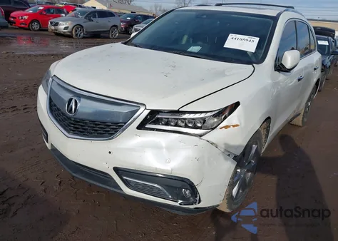 2016 Acura Mdx Advance Entertainment Packages/Advance Package z USA, uszkodzony, nr VIN 5FRYD4H95GB032003